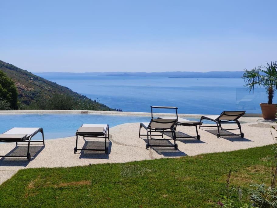 Villa Divina - Apt Divina Con Piscina E Vista Lago Castelletto Di Brenzone Εξωτερικό φωτογραφία